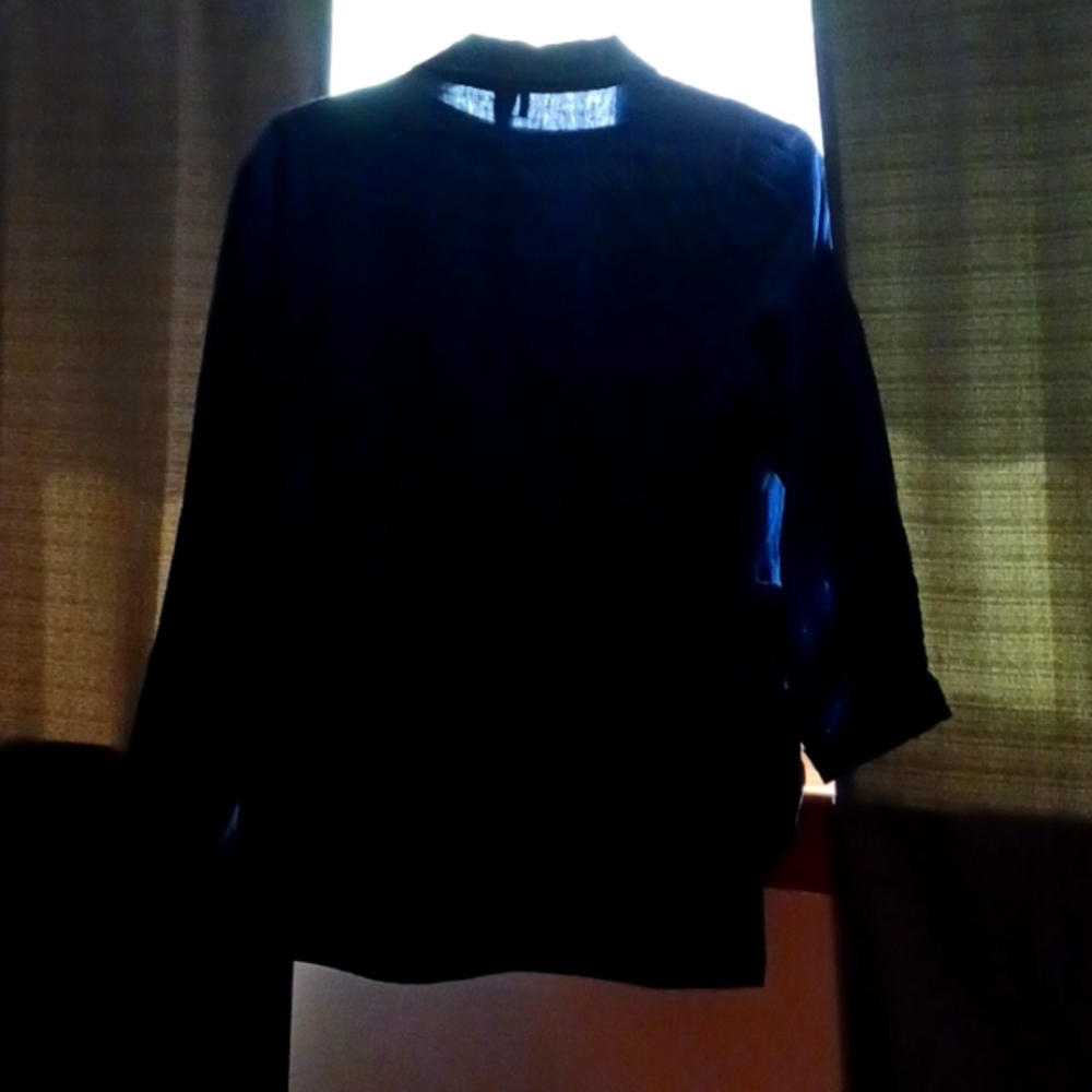 Blue navy linen blazer
